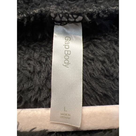Gap Body Women’s Cozy‎ Cowlneck Drawstring Fleece Pullover Sweater Size L Black - Picture 2 of 3